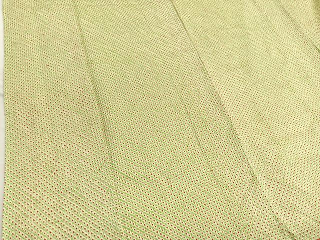 平和屋着物■大変加工の良い総絞り小紋　正絹　逸品　BAAX2182hv