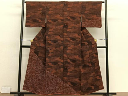 平和屋着物■訪問着 花唐草文 正絹 逸品 BAAX2192hv