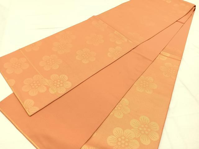 平和屋着物◎六通柄　本袋帯　九重錦　舞花文　金糸　正絹　逸品　BAAX2229hv
