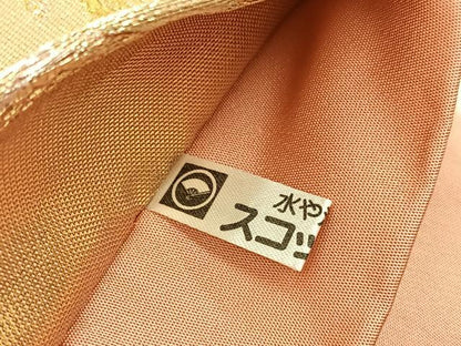 平和屋着物▼六通柄袋帯　道長更紗花唐草文　金銀糸　銀座おゝぎ屋扱い　正絹　逸品　BAAX2279hv