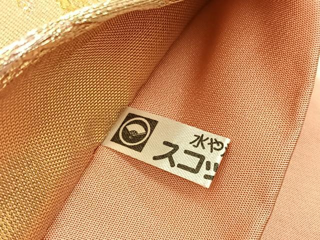 平和屋着物▼六通柄袋帯　道長更紗花唐草文　金銀糸　銀座おゝぎ屋扱い　正絹　逸品　BAAX2279hv