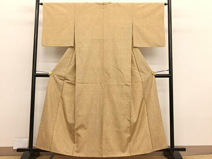 平和屋着物■上質な紬 亀甲文 正絹 逸品 BAAX2331hv