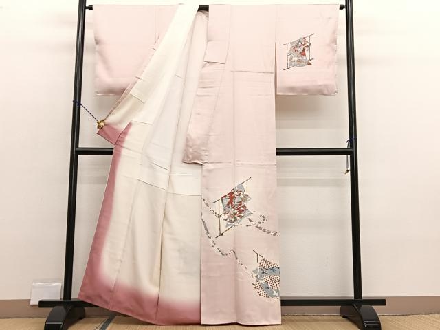 平和屋着物■訪問着 誰が袖 暈し染め 金彩 正絹 逸品 未使用 BAAX2334hv