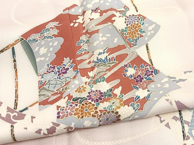 平和屋着物■訪問着 誰が袖 暈し染め 金彩 正絹 逸品 未使用 BAAX2334hv