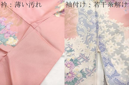 平和屋着物■豪華振袖　道長花文　暈し染め　金彩　正絹　逸品　BAAX2352hv