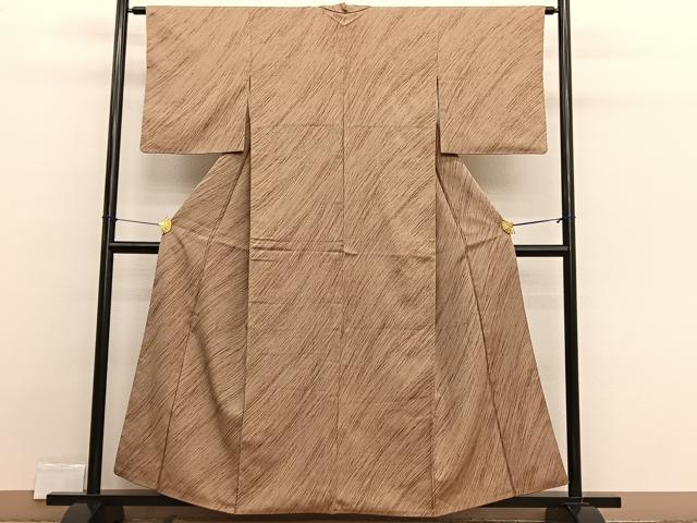 平和屋着物■上質なお召　流線文　正絹　逸品　BAAX2353hv