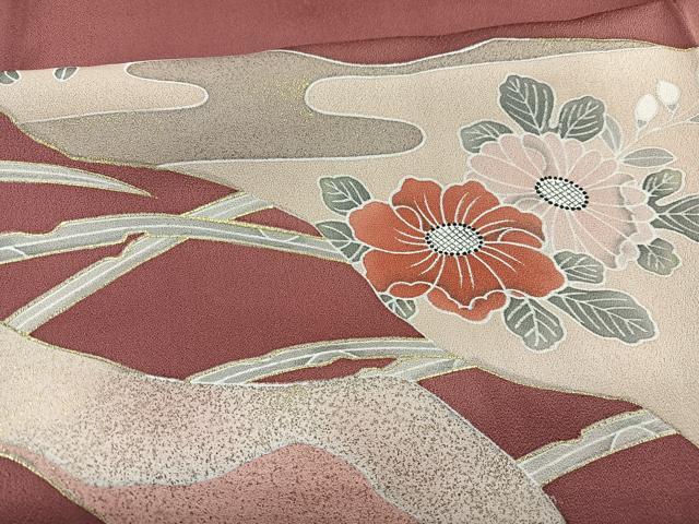 平和屋着物■訪問着　辻が花　金彩　正絹　逸品　BAAX2355hv