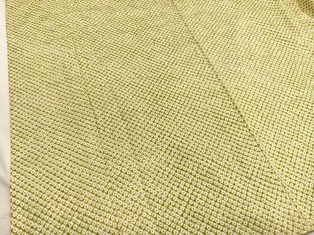 平和屋着物■大変加工の良い総絞り小紋　正絹　逸品　BAAX2358hv