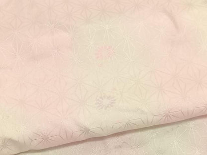 平和屋着物■長襦袢　無双仕立て　草花文　半衿刺繍　洗える着物　BAAX2376hv