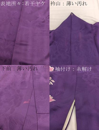 平和屋着物■訪問着　枝花文　ろうけつ染め　正絹　逸品　BAAX2378hv