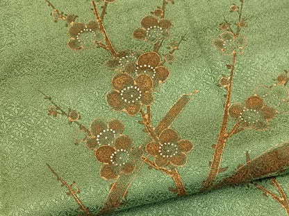 平和屋着物■訪問着　枝梅文　金彩　正絹　逸品　BAAX2404hv