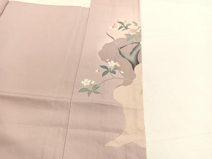 平和屋着物■豪華色留袖　作家物　扇面花文　暈し染め　金銀彩　正絹　逸品　BAAX2409hv