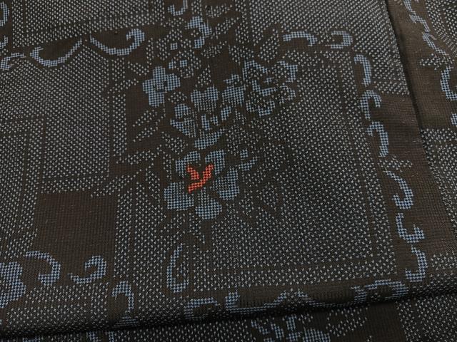 平和屋着物■本場大島紬　7マルキ　飾花文　正絹　逸品　BAAX2410hv