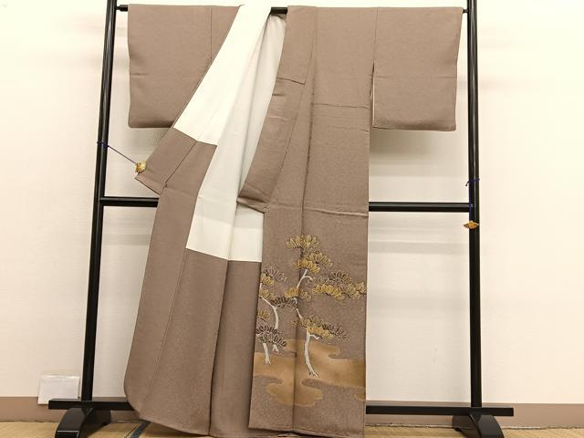 平和屋着物■豪華色留袖　刺繍　浜松文　金彩　三越扱い　正絹　逸品　BAAX2420hv