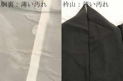 平和屋着物■豪華黒留袖　束ね熨斗花文　暈し染め　金銀彩　正絹　逸品　BAAX2433hv