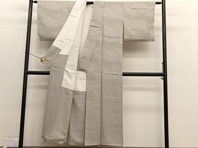 平和屋着物■上質な色無地 流水地紋 蕎麦切色 そごう扱い 正絹 逸品 BAAX2439hv