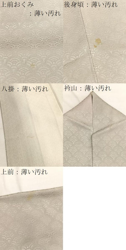 平和屋着物■上質な小紋 青海波 暈し染め 正絹 逸品 BAAX2461hv