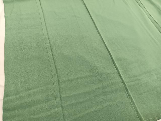平和屋着物■上質な色無地　老竹色　正絹　逸品　未使用　BAAX2482hv