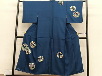 平和屋着物■訪問着　花丸文　金彩　正絹　逸品　BAAX2487hv