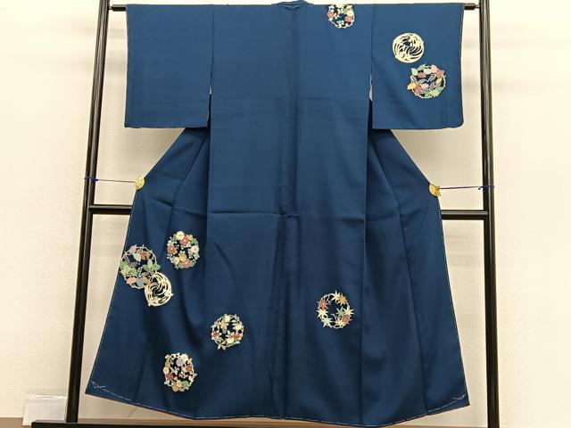 平和屋着物■訪問着　花丸文　金彩　正絹　逸品　BAAX2487hv