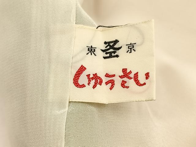 平和屋着物■上質な小紋　寿光織　松皮菱花文　金糸　正絹　逸品　BAAX2497hv