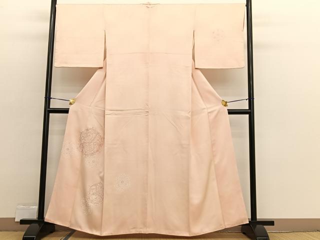 平和屋着物■中国三大刺繍　相良刺繍　訪問着　鳳凰花文　暈し染め　正絹　逸品　BAAX2501hv