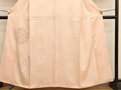 平和屋着物■中国三大刺繍　相良刺繍　訪問着　鳳凰花文　暈し染め　正絹　逸品　BAAX2501hv