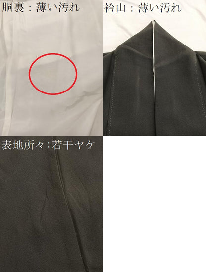 平和屋着物■豪華黒留袖　作家物　双鶴束ね熨斗花文　金銀彩　正絹　逸品　BAAX2502hv