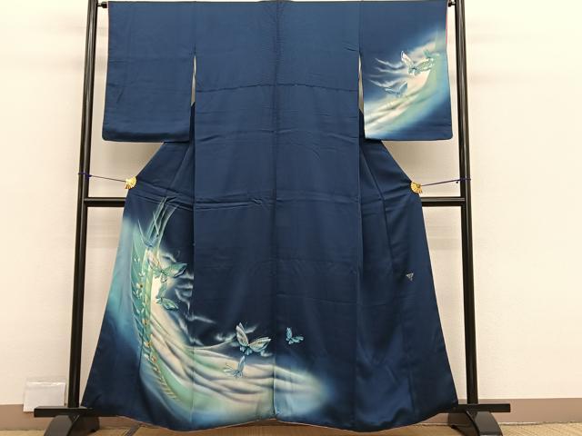 平和屋着物■訪問着　作家物　舞蝶文　暈し染め　金彩　やまと誂製　正絹　逸品　BAAX2507hv