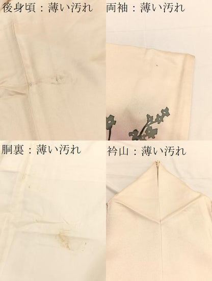 平和屋着物■訪問着　枝花文　ろうけつ染め　暈し染め　正絹　逸品　BAAX2517hv