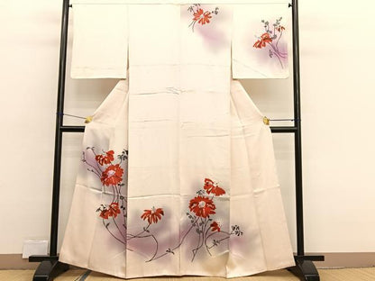 平和屋着物■訪問着　枝花文　ろうけつ染め　暈し染め　正絹　逸品　BAAX2517hv