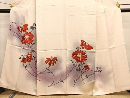 平和屋着物■訪問着　枝花文　ろうけつ染め　暈し染め　正絹　逸品　BAAX2517hv