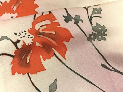 平和屋着物■訪問着　枝花文　ろうけつ染め　暈し染め　正絹　逸品　BAAX2517hv