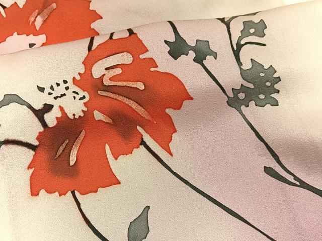 平和屋着物■訪問着　枝花文　ろうけつ染め　暈し染め　正絹　逸品　BAAX2517hv