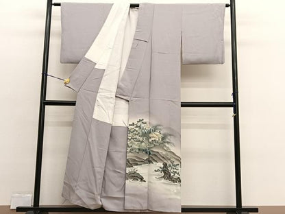 平和屋着物■豪華色留袖　作家物　手描き　風景文　暈し染め　正絹　逸品　BAAX2521hv