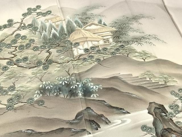 平和屋着物■豪華色留袖　作家物　手描き　風景文　暈し染め　正絹　逸品　BAAX2521hv