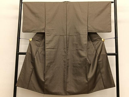 平和屋着物■男性　紬　幾何学文様　正絹　逸品　BAAX2525hv