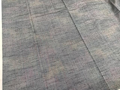 平和屋着物▽上質な紬　単衣　霞文　正絹　逸品　BAAX2562hv
