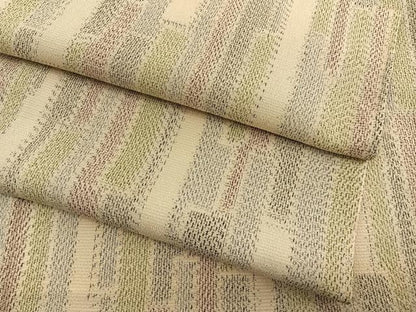 平和屋着物▽本塩沢　単衣　短冊文様　高島屋扱い　正絹　逸品　BAAX2572hv