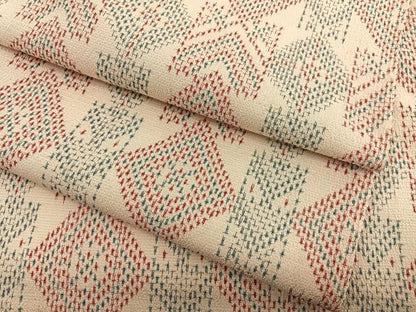 平和屋着物▽本塩沢　単衣　菱文様　正絹　逸品　BAAX2583hv