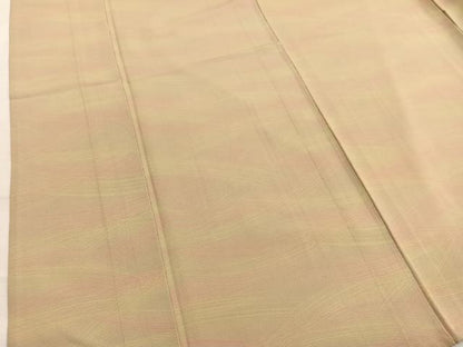 平和屋着物▽上質な小紋　単衣　芝草文　暈し染め　正絹　逸品　BAAX2587hv