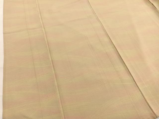 平和屋着物▽上質な小紋　単衣　芝草文　暈し染め　正絹　逸品　BAAX2587hv
