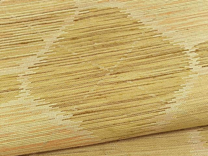平和屋着物▽上質な紬　単衣　蜀江文　正絹　逸品　BAAX2590hv