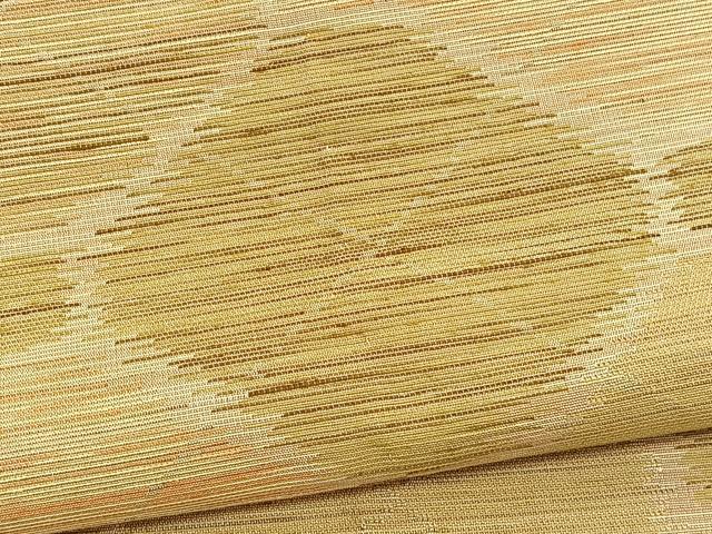 平和屋着物▽上質な紬　単衣　蜀江文　正絹　逸品　BAAX2590hv