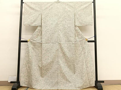 平和屋着物▽小紋　単衣　竜田川　洗える着物　BAAX2594hv