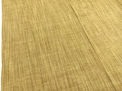 平和屋着物▽上質な紬　単衣　絣文様　正絹　逸品　BAAX2599hv