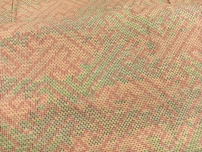 平和屋着物▽上質な紬　単衣　紗綾形文様　正絹　逸品　BAAX2615hv