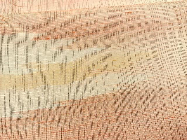 平和屋着物▽上質な紬 　単衣　 霞文　正絹　逸品　未使用　BAAX2619hv