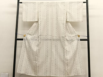 平和屋着物▽小紋　単衣　間道　BAAX2634hv