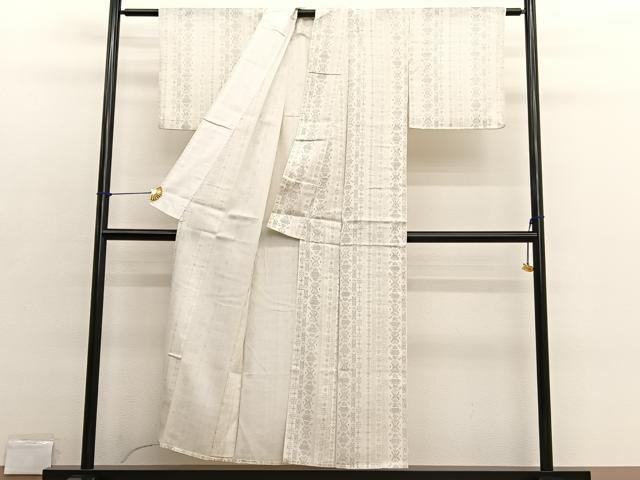 平和屋着物▽小紋　単衣　間道　BAAX2634hv